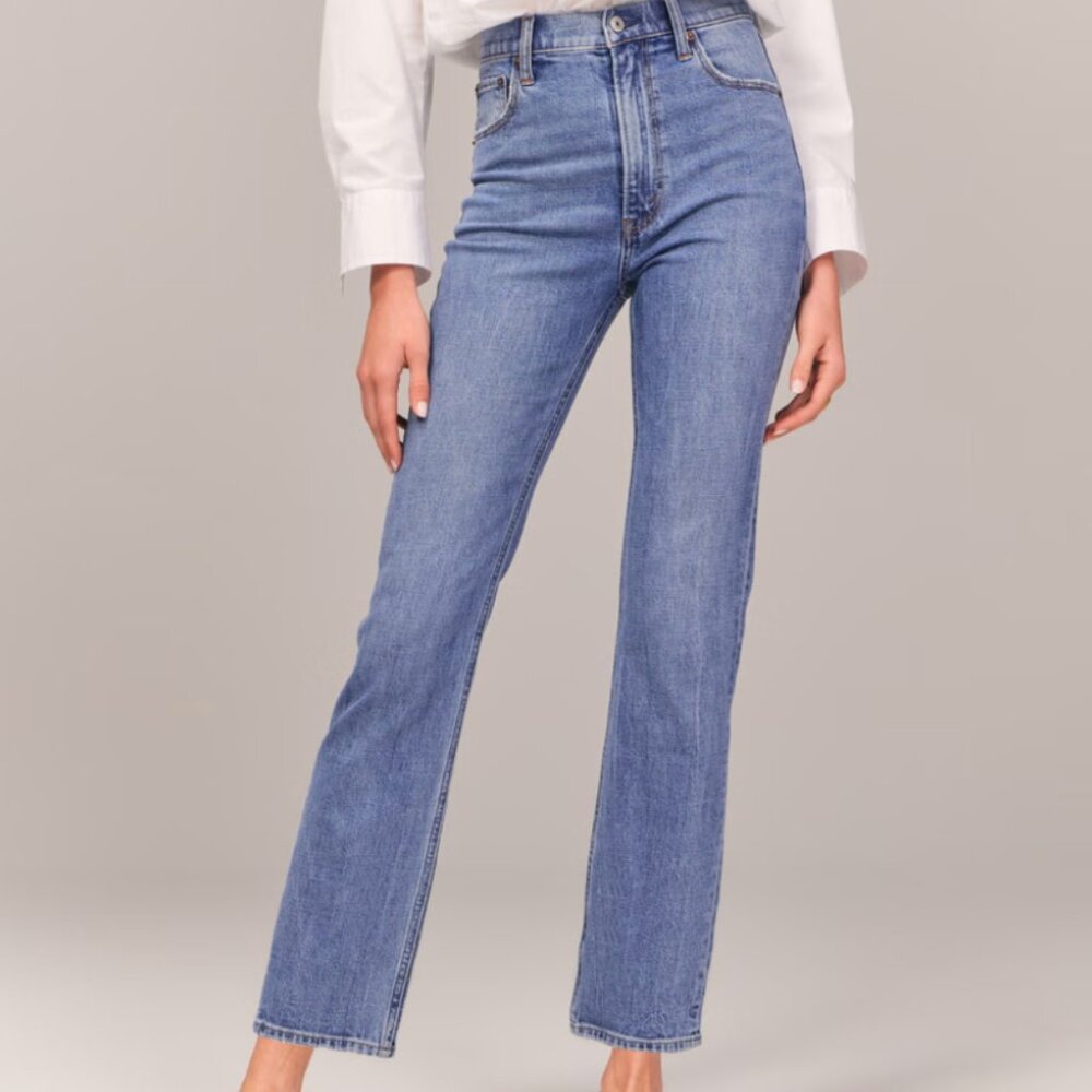 Ultra High Rise Ankle Straight Jean